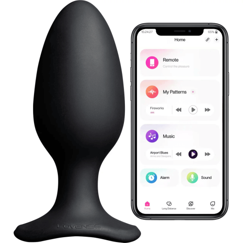 LOVENSE Hush 2 Vibrating Butt Plug, Silicone Anal Vibrator for Men with Remote Control